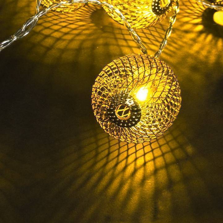 Гирлянда с насадками Sneha Снеговики 20 LED 4 м A-463