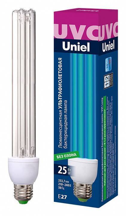 Лампа бактерицидная Uniel  E27 25Вт K UL-00007271