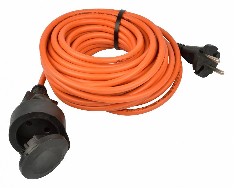 Удлинитель Uniel ORANGE 3 розетки 5 м с заземлением UL-00009859