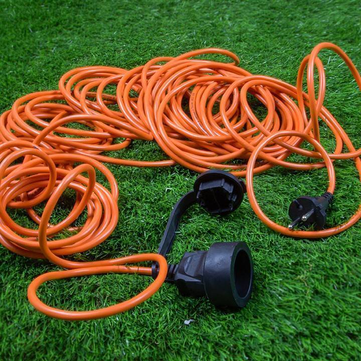 Удлинитель Uniel ORANGE 3 розетки 5 м с заземлением UL-00009859