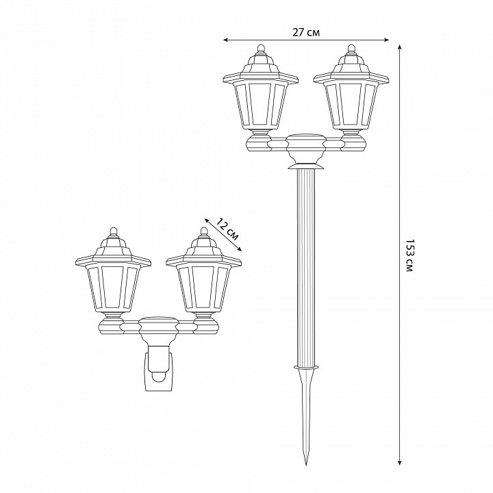 Наземный низкий светильник Uniel USL-S UL-00012700