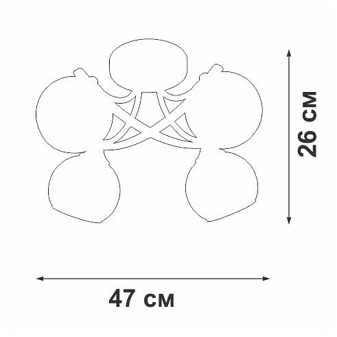 Потолочная люстра Vitaluce V2564 V2564-0/4PL