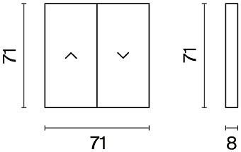 Клавиши для выключателя для жалюзи Voltum S70 VLS002505