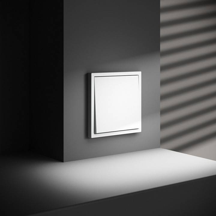 Выключатель проходной одноклавишный без рамки Voltum S70 VLS010302