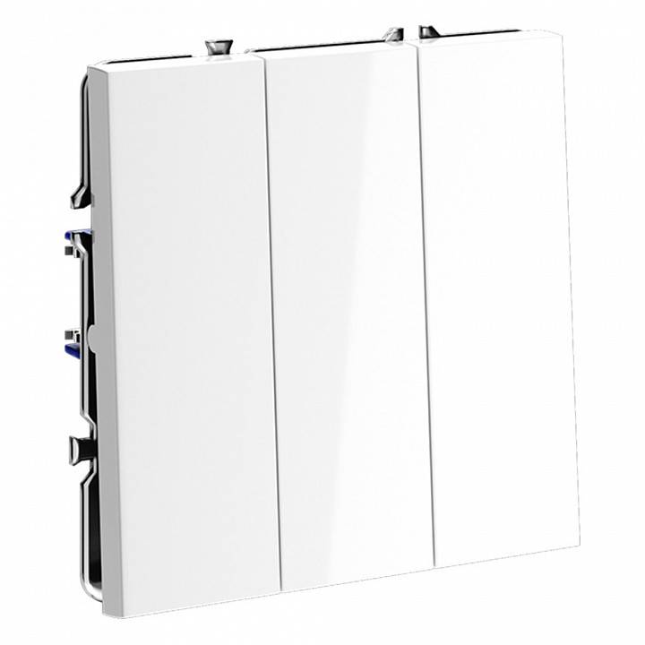 Выключатель трехклавишный без рамки Voltum S70 VLS030101