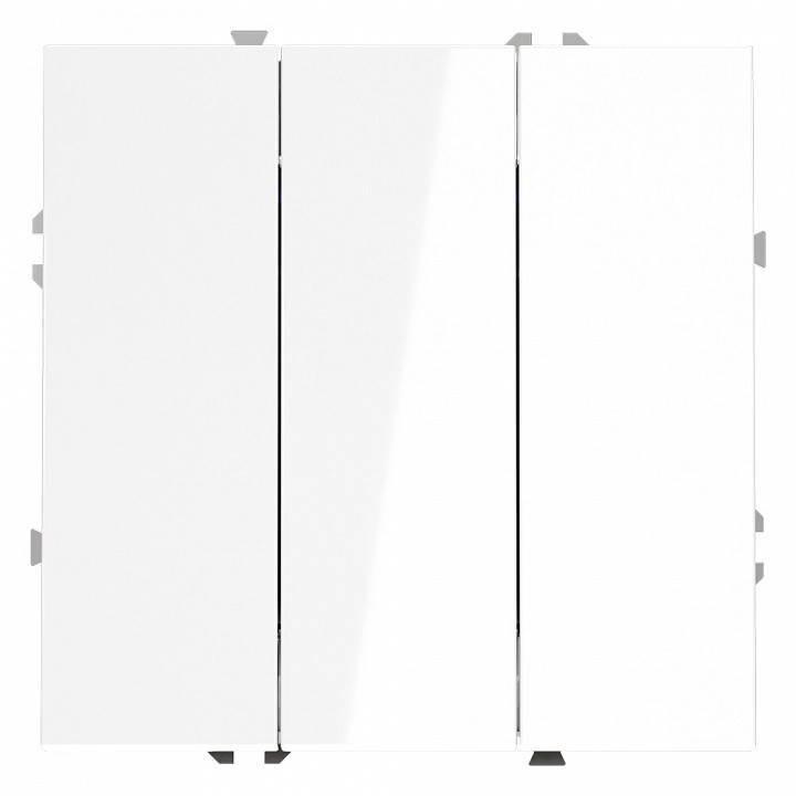 Выключатель трехклавишный без рамки Voltum S70 VLS030101