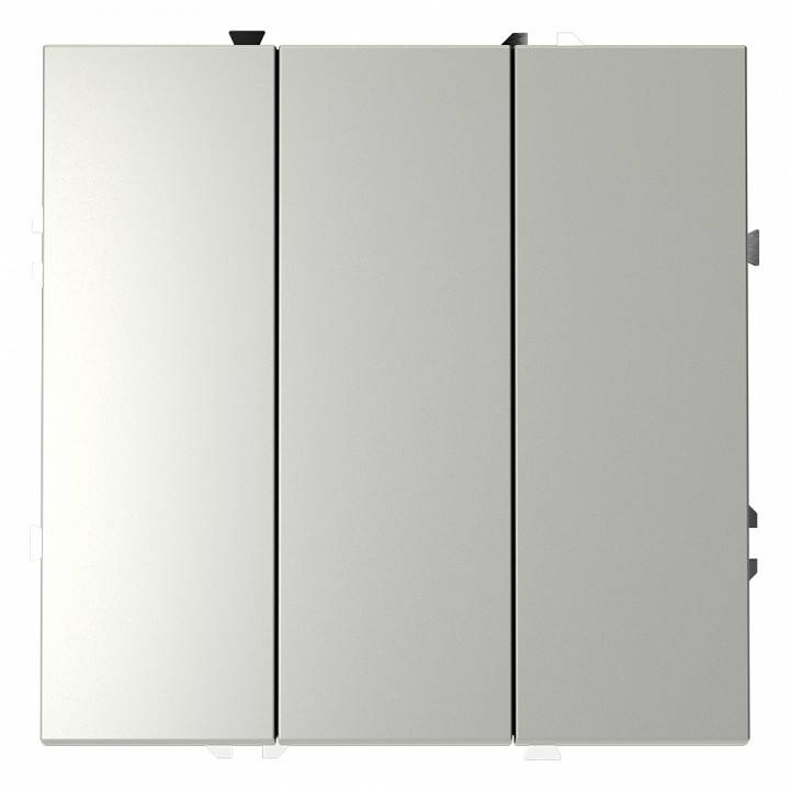 Выключатель трехклавишный без рамки Voltum S70 VLS030105