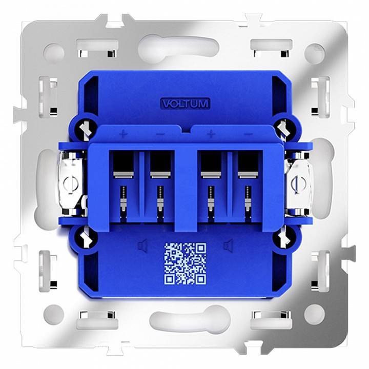 Розетка акустическая без рамки Voltum S70 VLS060302