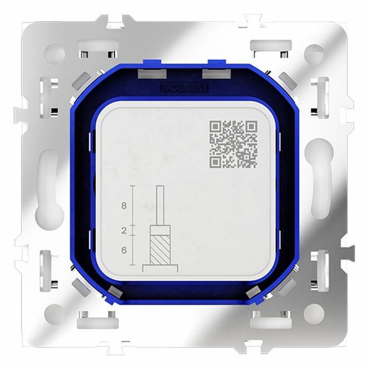ТВ-розетка и SAT-розетка оконечная без рамки Voltum S70 VLS060402