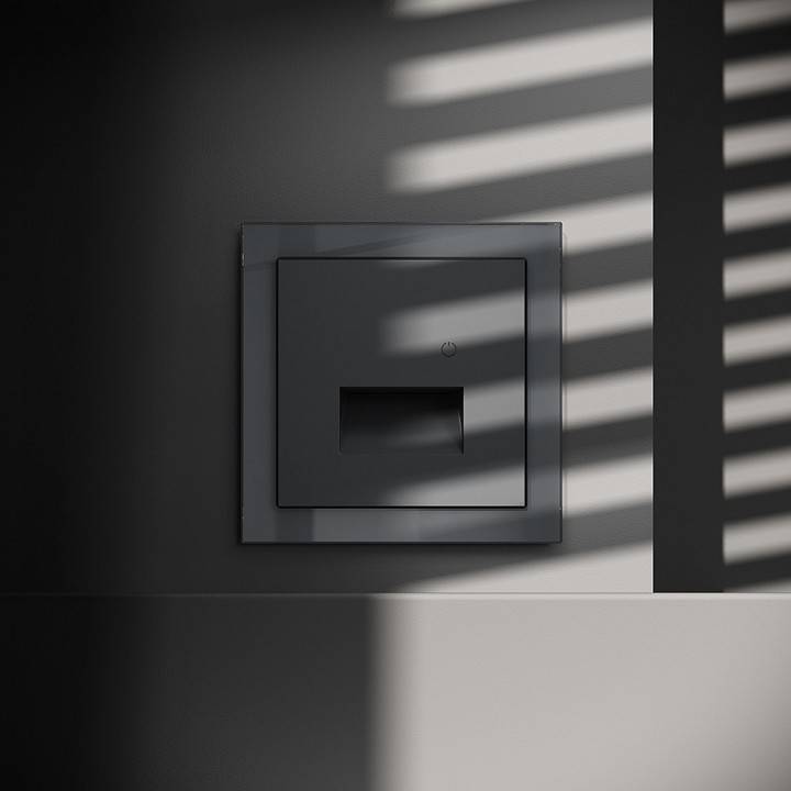 Заглушка для поста с подсветкой, без рамки Voltum S70 VLS070707