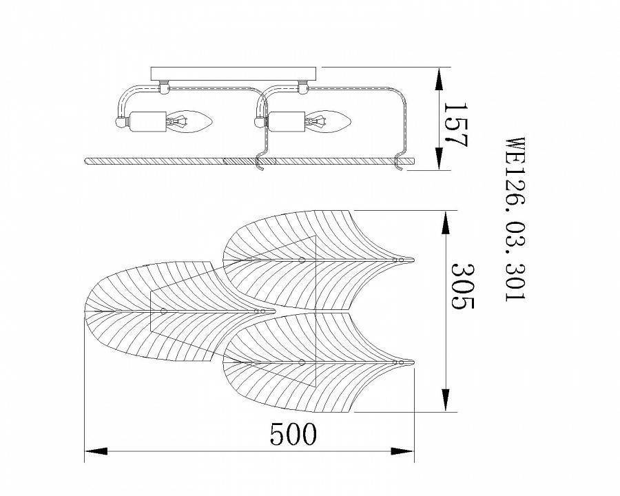 Накладной светильник Wertmark Arctioma WE126.03.301
