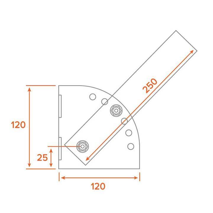 Штанга с основанием Wolta К1Н-0 К1Н-0-025-СМ