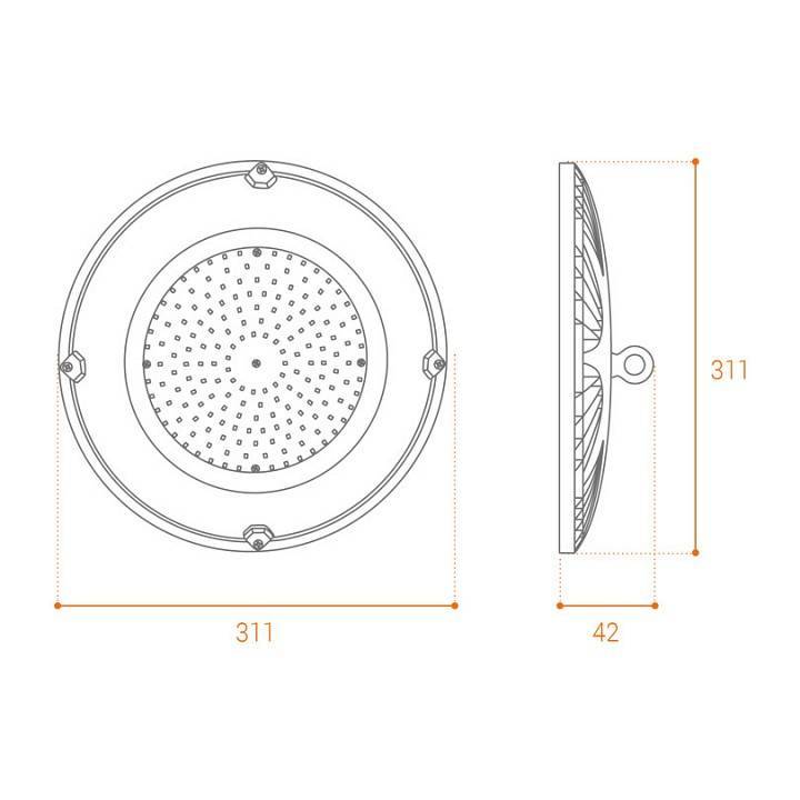 Встраиваемый светильник Wolta UFO UFO-150W/01