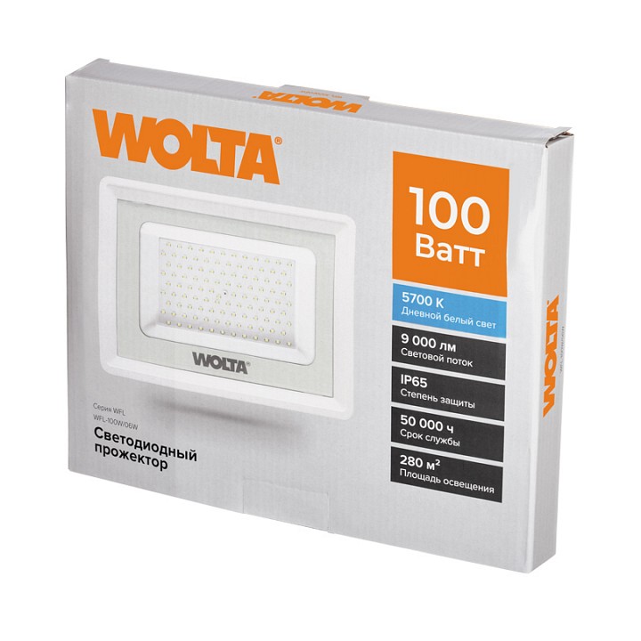 Настенно-потолочный прожектор Wolta  WFL-100W/06W