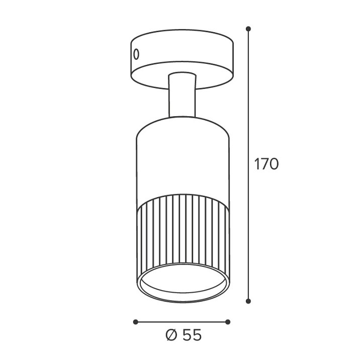 Накладной светильник Wolta DUO WSL-GU10/18W-2