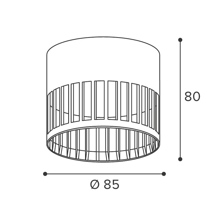 Накладной светильник Wolta PORTA WSL-GX53/19B