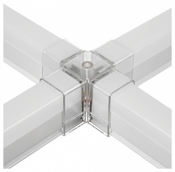 Соединитель угловой X-образный для модульных светильников Wolta  WTB-WBT-X-01