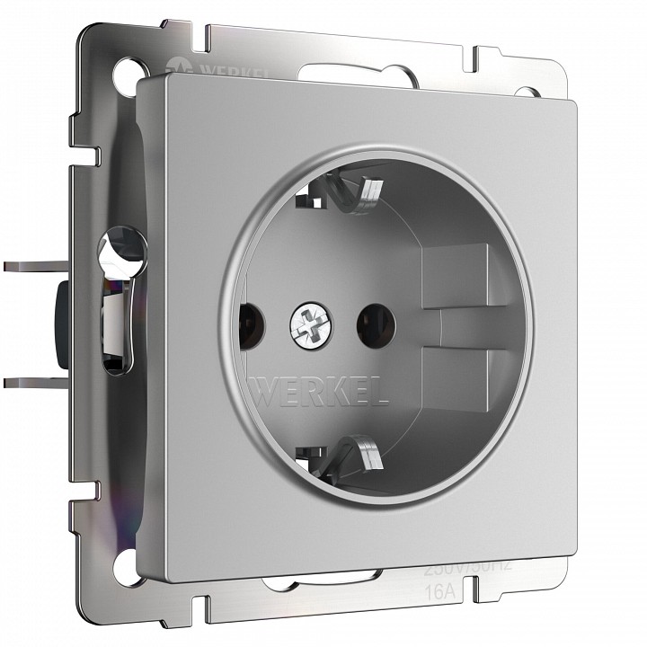 Розетка с заземлением, без рамки Werkel  W1171006