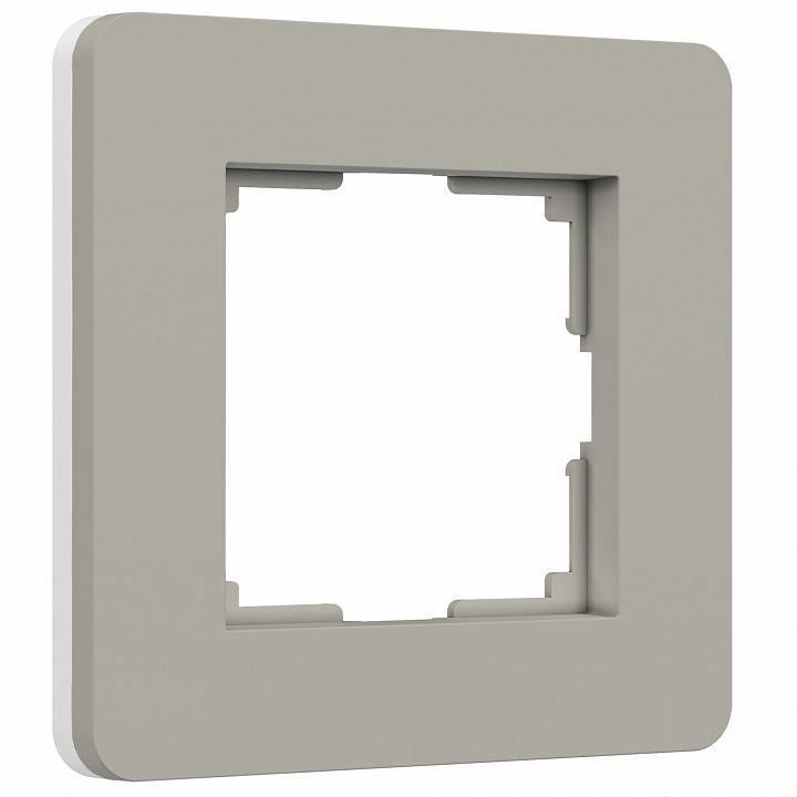 Рамка на 1 пост Werkel Split дымчатый/белый, soft-touch W0013067
