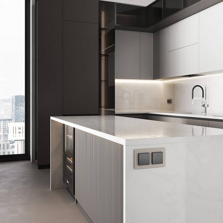 Розетка влагозащищенная с заземлением и со шторкой, без рамки с крышкой Werkel графит рифленый W1171204