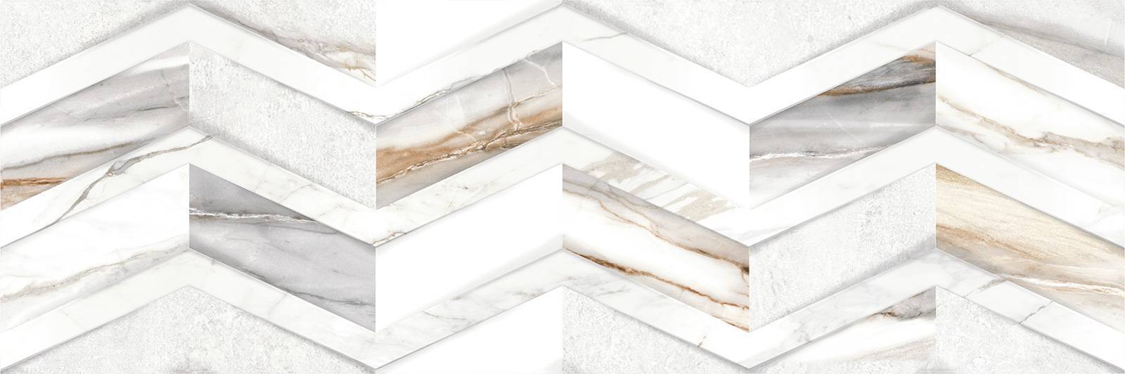 Плитка настенная Cersanit Delta Chevron 24.6х74 см WT15DLA55R