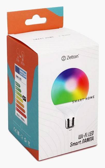 Умная светодиодная лампа Zetton Smart Wi-Fi Bulb E27 15 Вт 2700-6500 K ZTSHLBRGBCWE272RU