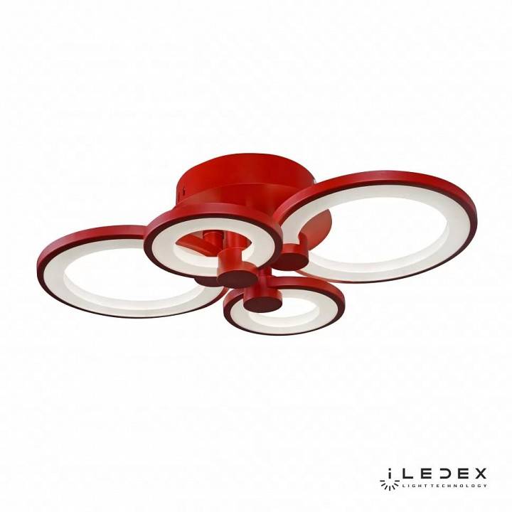 Потолочная люстра iLedex Ring красная A001/4 RED
