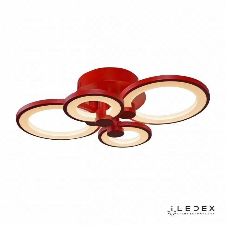 Потолочная люстра iLedex Ring красная A001/4 RED