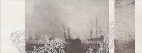 Декор Kerama Marazzi Ньюпорт Корабли коричневый 15х40 см STG/A206/15010