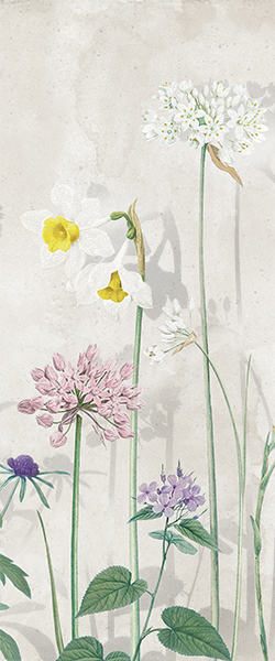 Панно Gracia Ceramica Liberty серое 01 50х60 см 010300000223