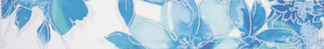Бордюр LB-Ceramics Акварель бирюзовый 6x39,8 см 1501-0065