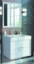 Тумба под раковину Kerama Marazzi Canaletto 60 подвесная белая глянцевая CN.60