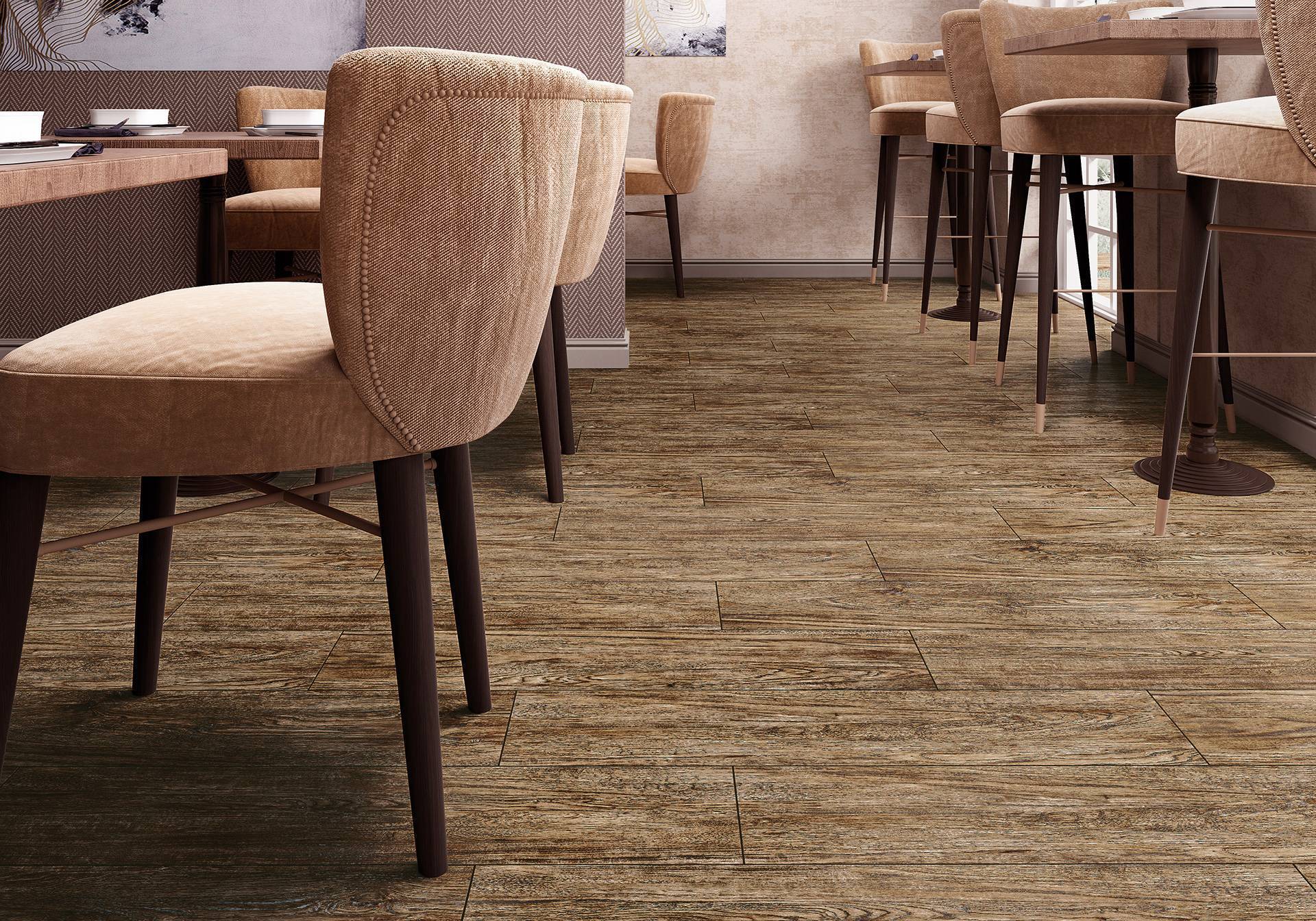 Керамогранит Alma Ceramica Madera матовый 200х900х10 мм GFU92MDR04R