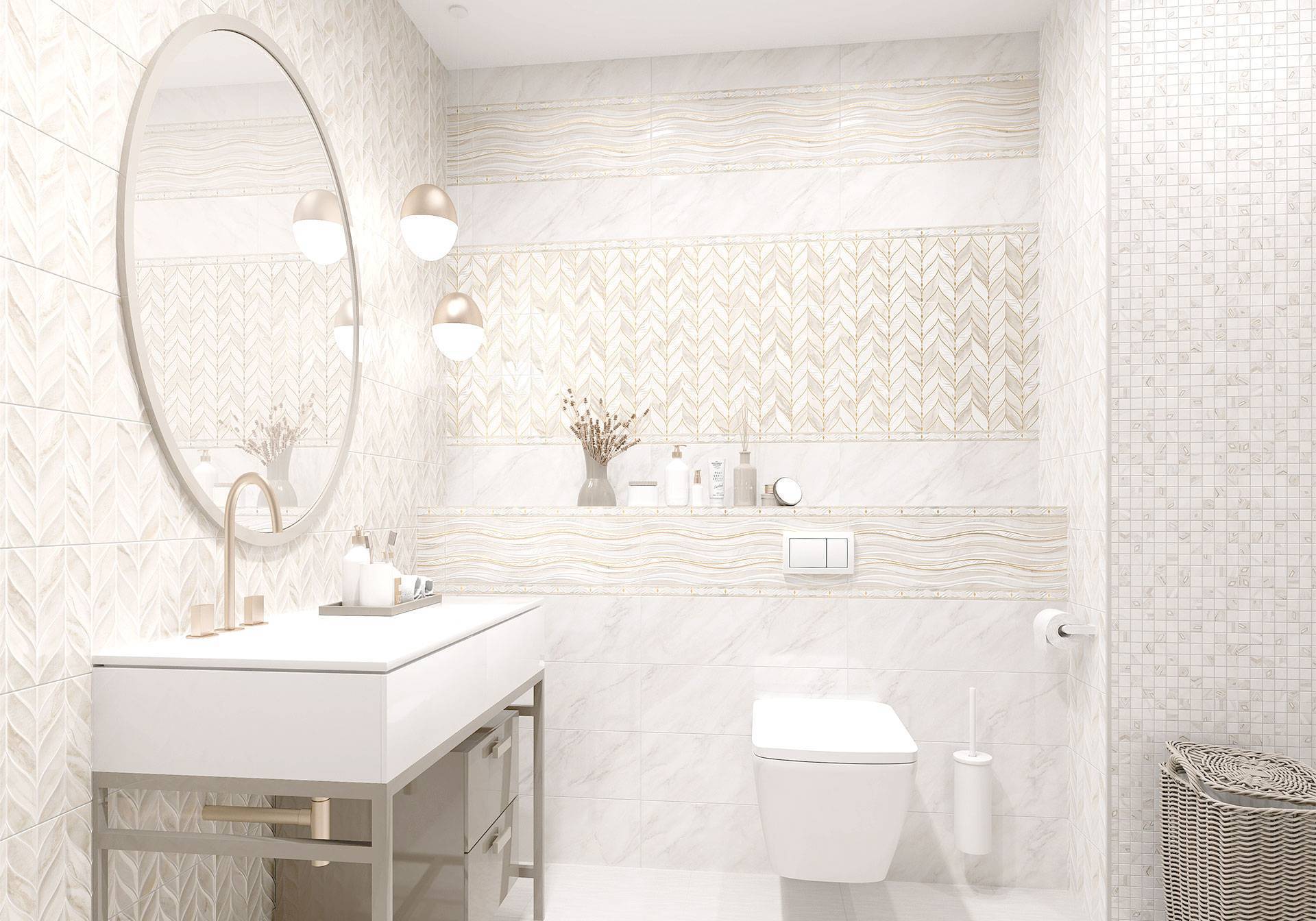 Плитка настенная Alma Ceramica Modena рельефная 20х60 см TWU11MOD424