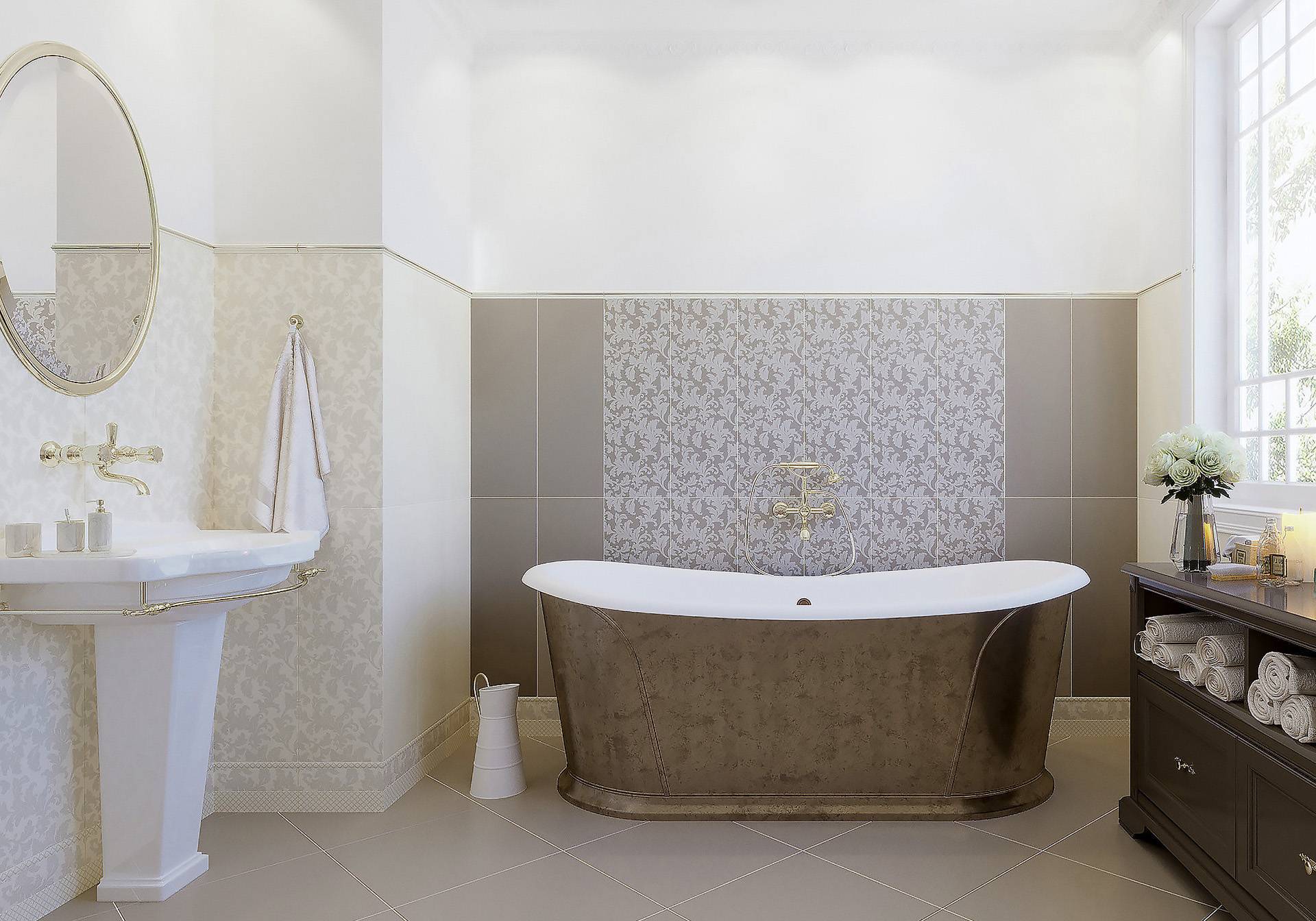 Бордюр Azori Moncada Crema Verona 60х253 мм BW0VER01