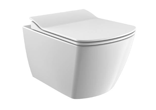 Унитаз подвесной безободковый Laparet Elegant белый чаша без сиденья EG321-11CB00E-0000